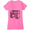 Ladies' Jersey Short-Sleeve Deep V-Neck T-Shirt Thumbnail