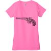 Ladies' Jersey Short-Sleeve Deep V-Neck T-Shirt Thumbnail