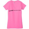 Ladies' Jersey Short-Sleeve Deep V-Neck T-Shirt Thumbnail