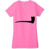 Ladies' Jersey Short-Sleeve Deep V-Neck T-Shirt Thumbnail