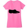 Ladies' Jersey Short-Sleeve Deep V-Neck T-Shirt Thumbnail