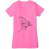 Ladies' Jersey Short-Sleeve Deep V-Neck T-Shirt Thumbnail