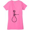 Ladies' Jersey Short-Sleeve Deep V-Neck T-Shirt Thumbnail