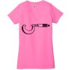 Ladies' Jersey Short-Sleeve Deep V-Neck T-Shirt Thumbnail