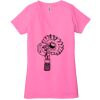 Ladies' Jersey Short-Sleeve Deep V-Neck T-Shirt Thumbnail