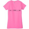 Ladies' Jersey Short-Sleeve Deep V-Neck T-Shirt Thumbnail