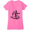 Ladies' Jersey Short-Sleeve Deep V-Neck T-Shirt Thumbnail