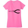 Ladies' Jersey Short-Sleeve Deep V-Neck T-Shirt Thumbnail