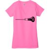 Ladies' Jersey Short-Sleeve Deep V-Neck T-Shirt Thumbnail