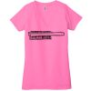 Ladies' Jersey Short-Sleeve Deep V-Neck T-Shirt Thumbnail