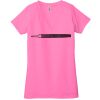 Ladies' Jersey Short-Sleeve Deep V-Neck T-Shirt Thumbnail