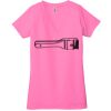 Ladies' Jersey Short-Sleeve Deep V-Neck T-Shirt Thumbnail