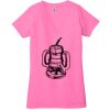 Ladies' Jersey Short-Sleeve Deep V-Neck T-Shirt Thumbnail