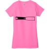 Ladies' Jersey Short-Sleeve Deep V-Neck T-Shirt Thumbnail