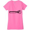 Ladies' Jersey Short-Sleeve Deep V-Neck T-Shirt Thumbnail