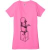 Ladies' Jersey Short-Sleeve Deep V-Neck T-Shirt Thumbnail
