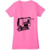 Ladies' Jersey Short-Sleeve Deep V-Neck T-Shirt Thumbnail