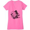 Ladies' Jersey Short-Sleeve Deep V-Neck T-Shirt Thumbnail