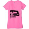 Ladies' Jersey Short-Sleeve Deep V-Neck T-Shirt Thumbnail