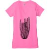 Ladies' Jersey Short-Sleeve Deep V-Neck T-Shirt Thumbnail