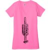 Ladies' Jersey Short-Sleeve Deep V-Neck T-Shirt Thumbnail