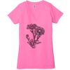 Ladies' Jersey Short-Sleeve Deep V-Neck T-Shirt Thumbnail