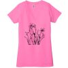 Ladies' Jersey Short-Sleeve Deep V-Neck T-Shirt Thumbnail