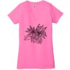 Ladies' Jersey Short-Sleeve Deep V-Neck T-Shirt Thumbnail