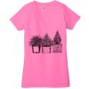 Ladies' Jersey Short-Sleeve Deep V-Neck T-Shirt Thumbnail