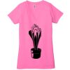 Ladies' Jersey Short-Sleeve Deep V-Neck T-Shirt Thumbnail