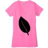 Ladies' Jersey Short-Sleeve Deep V-Neck T-Shirt Thumbnail