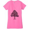 Ladies' Jersey Short-Sleeve Deep V-Neck T-Shirt Thumbnail