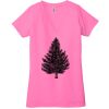 Ladies' Jersey Short-Sleeve Deep V-Neck T-Shirt Thumbnail