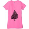 Ladies' Jersey Short-Sleeve Deep V-Neck T-Shirt Thumbnail