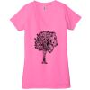 Ladies' Jersey Short-Sleeve Deep V-Neck T-Shirt Thumbnail