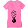 Ladies' Jersey Short-Sleeve Deep V-Neck T-Shirt Thumbnail