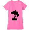 Ladies' Jersey Short-Sleeve Deep V-Neck T-Shirt Thumbnail