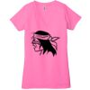 Ladies' Jersey Short-Sleeve Deep V-Neck T-Shirt Thumbnail