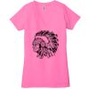 Ladies' Jersey Short-Sleeve Deep V-Neck T-Shirt Thumbnail