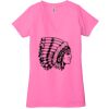 Ladies' Jersey Short-Sleeve Deep V-Neck T-Shirt Thumbnail