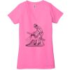 Ladies' Jersey Short-Sleeve Deep V-Neck T-Shirt Thumbnail