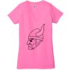 Ladies' Jersey Short-Sleeve Deep V-Neck T-Shirt Thumbnail