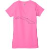 Ladies' Jersey Short-Sleeve Deep V-Neck T-Shirt Thumbnail