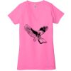 Ladies' Jersey Short-Sleeve Deep V-Neck T-Shirt Thumbnail