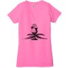 Ladies' Jersey Short-Sleeve Deep V-Neck T-Shirt Thumbnail