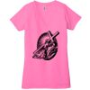 Ladies' Jersey Short-Sleeve Deep V-Neck T-Shirt Thumbnail
