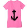 Ladies' Jersey Short-Sleeve Deep V-Neck T-Shirt Thumbnail