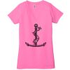 Ladies' Jersey Short-Sleeve Deep V-Neck T-Shirt Thumbnail