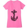 Ladies' Jersey Short-Sleeve Deep V-Neck T-Shirt Thumbnail