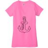 Ladies' Jersey Short-Sleeve Deep V-Neck T-Shirt Thumbnail